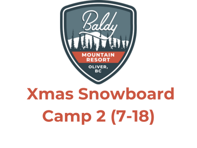 Christmas Camp 2 - snowboard AGE : 7 – 18