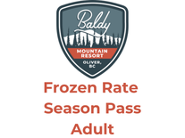 25/26 Frozen Rate Season Pass- Adult (19-64)